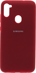EXPERTS Original Tpu для Samsung Galaxy A11/M11 с LOGO (темно-красный)