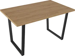 Кухонный стол Трия Даллас тип 1 (черный/дуб крафт золотой)