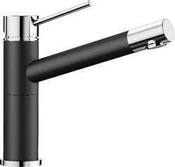 Смеситель Blanco Alta Compact 526162 (черный/хром)
