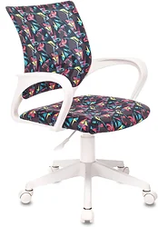 Кресло Бюрократ Burokids 1W 1687097 (мультиколор геометрия/пластик белый)