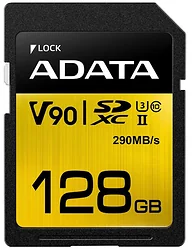 Карта памяти ADATA Premier ONE SDXC Class 10 UHS-II U3 128GB Карта памяти ADATA Premier ONE SDXC Class 10 UHS-II U3 128GB