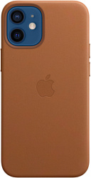 Apple MagSafe Leather Case для iPhone 12 mini (золотисто-коричневый)