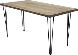Кухонный стол Buro7 Грасхопер 150 (классика, дуб беленый/черный) Кухонный стол Buro7 Грасхопер 150 (классика, дуб беленый/черный)