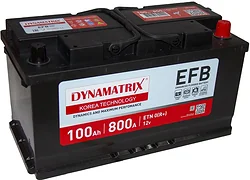 Автомобильный аккумулятор Dynamatrix EFB R+ (100Ah) Автомобильный аккумулятор Dynamatrix EFB R+ (100Ah)