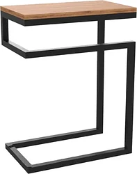 Приставной столик TMB Loft Хидсон 2 Дуб 500x300 (ранне-американский/черный)