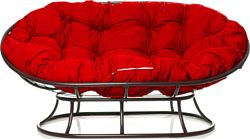 M-Group Мамасан 12100206 (коричневый/красная подушка)