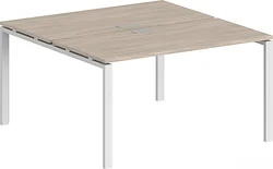 Стол для работы Norden 160x163.8x75 SG.249.OL.63.WH (белый/дуб светлый)