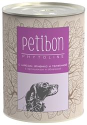 Petibon Phytoline с мясом ягненка и телятиной, артишоком и облепихой для собак (0.34 кг) 1 шт.