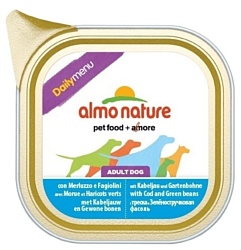 Almo Nature (0.3 кг) 9 шт. DailyMenu Bio Pate Adult Dog Cod and Green Beans