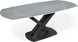 Кухонный стол Sheffilton SHT-T75 (серый светлый/черный) Кухонный стол Sheffilton SHT-T75 (серый светлый/черный)