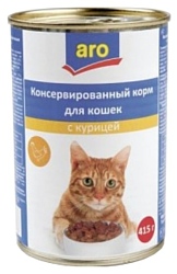 Aro (0.415 кг) 1 шт. Консервы для кошек с курицей