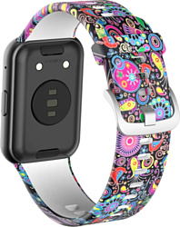 Ремешок Rumi силиконовый для Huawei Watch FIT, Watch FIT Elegant (цирк)