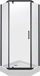 Душевой уголок Triton Дека-Блэк 90x90 (черный, с поддоном)