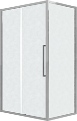 Душевой уголок Grossman Cosmo 120x80x195 120.K33.02.1280.10.02 (хром/шиншилла стекло)