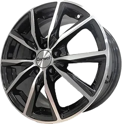 Колесный диск Carwel Гамма 6x15/5x108 D67.1 ET43 Черный с полировкой