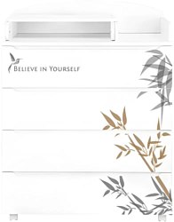 Комод INDIGO Green Line с узким пеленальным столиком (бамбук) Комод INDIGO Green Line с узким пеленальным столиком (бамбук)