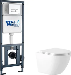 Унитаз Saniteco KW-9003W + Marberg 410 SE CR + Marberg 410 Унитаз Saniteco KW-9003W + Marberg 410 SE CR + Marberg 410