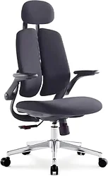 Кресло SitUp Kwin Black Chrome (ткань Black/Black)