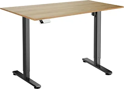 Стол для работы стоя ErgoSmart Electric Desk Slim 1200х650х18 мм (дуб натуральный/черный)