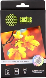 CACTUS Суперглянцевая A6 260 г/кв.м. 20 листов (CS-HGA626020)