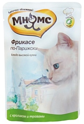 Мнямс (0.085 кг) 1 шт. Фрикасе по-парижски Влажный корм для кошек (кролик с травами)