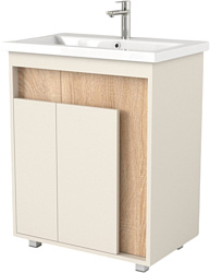 Тумба под умывальник Дабер 015 70 Т15.7.0.18 (бежевый/дуб бардолино)
