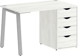 Стол для работы Riva Home Office VR.SP-3-118.4.A Silver (снежная патина) Стол для работы Riva Home Office VR.SP-3-118.4.A Silver (снежная патина)