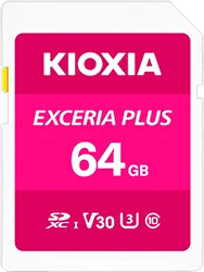 Карта памяти Kioxia Exceria Plus SDXC LNPL1M064GG4 64GB