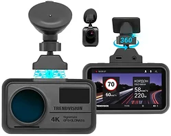 Видеорегистратор TrendVision TDR-725 Real 4K 2CH