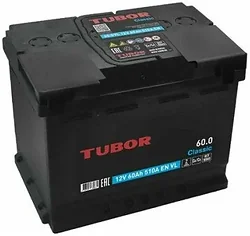Автомобильный аккумулятор Tubor Classic R+ (60Ah)