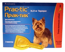 Novartis Прак-тик для мелких собак 2–4,5 кг