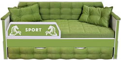 Настоящая мебель Спорт 80x180 с дополнительным спальным местом (экокожа)