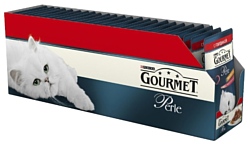 Gourmet (0.085 кг) 24 шт. Perle Мини-филе в подливе с говядиной