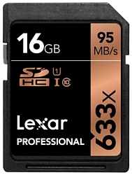Lexar Professional SDHC Class 10 UHS Class 1 633x 16GB
