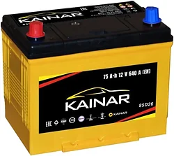 Автомобильный аккумулятор Kainar Asia 75 JL (75Ah)