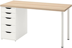 Ikea Лагкаптен/Алекс 594.320.16 (под беленый дуб/белый)