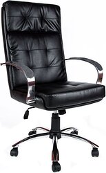 Кресло Деловая обстановка Президент (хром/кожа сплит/черный) Кресло Деловая обстановка Президент (хром/кожа сплит/черный)