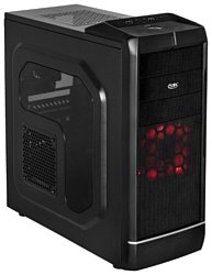 Корпус для компьютера STC Master F-55 w/o PSU Black/red