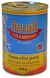 Hau-Hau Champion Консервы "Паштет из курицы с рисом" (0.4 кг) 1 шт.