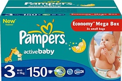 Pampers Active Baby 3 2x Economy 150шт