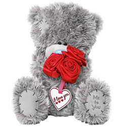 Me To You Мишка Teddy с букетом роз (30 см) (G01W3825)