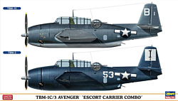 Hasegawa Торпедоносец-бомбардировщик TBM-1C/3 Avenger Escort Combo