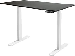 Стол для работы ErgoSmart Manual Desk Compact FR 1200х650х18 мм (ЛДСП дуб мореный/белый)