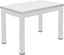 Кухонный стол ЭлиГард One (соо) 1100-1490x670x770 (белый мат)