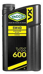 Yacco VX 600 5W-40 2л