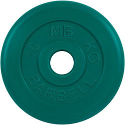 MB Barbell Стандарт 51 мм (1x10 кг, зеленый)
