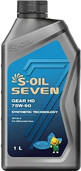 Трансмиссионное масло S-OIL SEVEN GEAR LSD 75W-90 1л