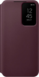 Samsung Smart Clear View Cover для S22 (бургунди)