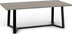 Кухонный стол TMB Loft Мейсон Дуб 1500x800 40 мм (графит)