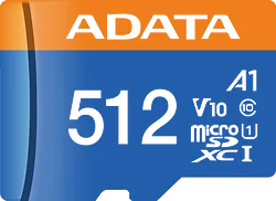 Карта памяти ADATA Premier AUSDX512GUICL10A1-RA1 microSDXC 512GB (с адаптером)